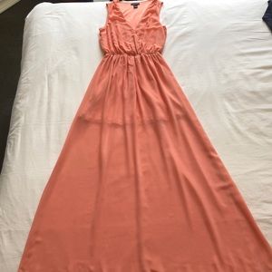 Coral maxi dress